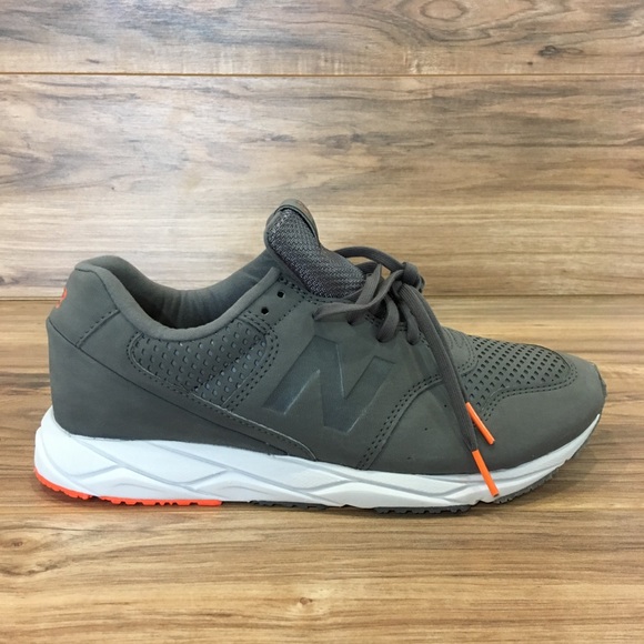 New Balance Shoes - New Balance Womens Gray/Orange 96 Revlite New
